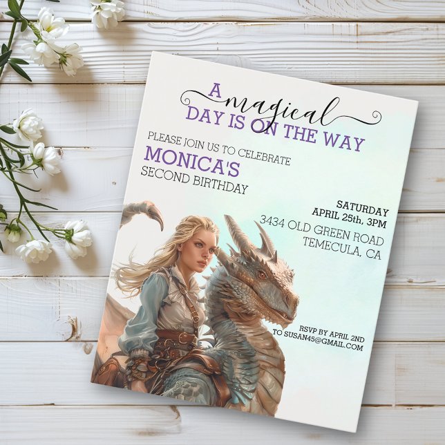 Magische Drachenfahrerin Prinzessin Geburtstagskin (Von Creator hochgeladen)