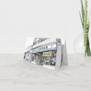 Magische Ecke Raleigh NC Illustration Karte