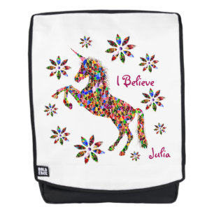 Magische Einhorn-Blume Rucksack