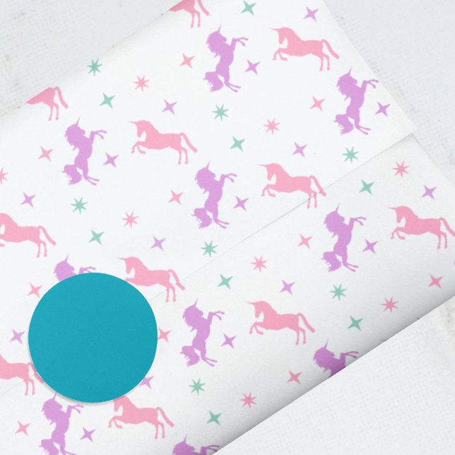 Magische Einhorn-Mädchen-Geburtstag Seidenpapier (Von Creator hochgeladen)