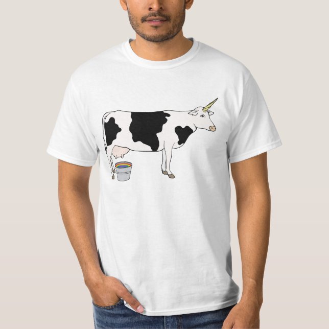 Magische Einhorn-Molkereimilch-Kuh T-Shirt (Vorderseite)