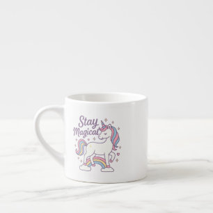 Magische Einhorn-Tasse bleibe Niedlich Pastel Ra Espressotasse