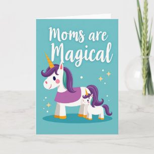 Magische-Einhörner-Mamas-Karte Karte