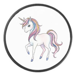 Magische Einhornträume - Whimsical Fantasy Design Eishockey Puck