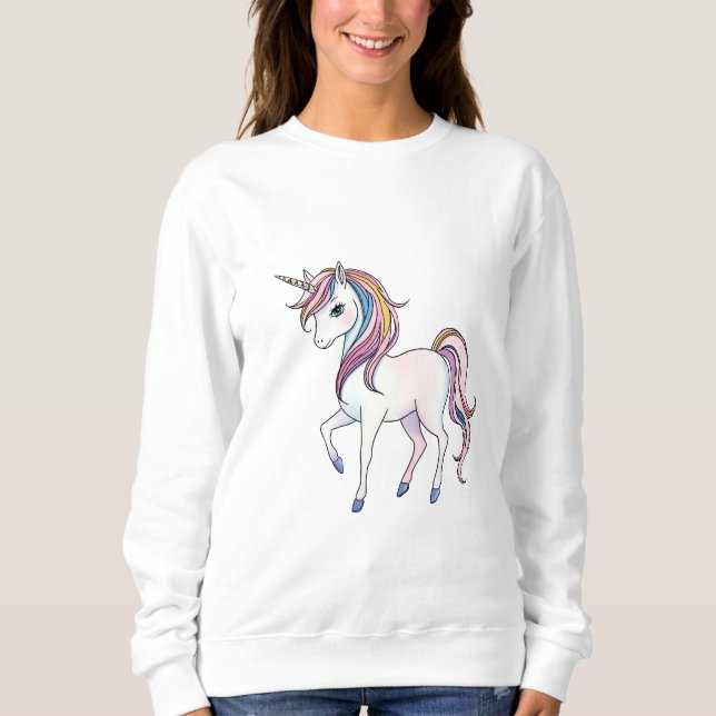 Magische Einhornträume - Whimsical Fantasy Design Sweatshirt (Vorderseite)