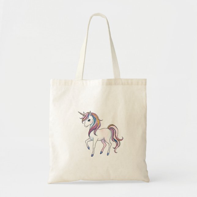 Magische Einhornträume - Whimsical Fantasy Design Tragetasche (Vorne)