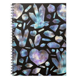 Magische Energiekristalle Rainbow-Kristallgesteine Notizblock