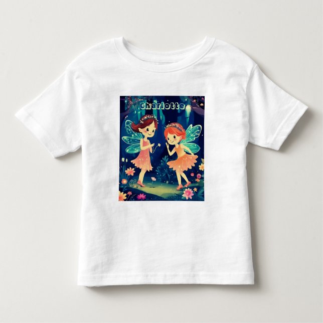 Magische Fairies, die im Namen des Waldes spielen Kleinkind T-shirt (Vorderseite)