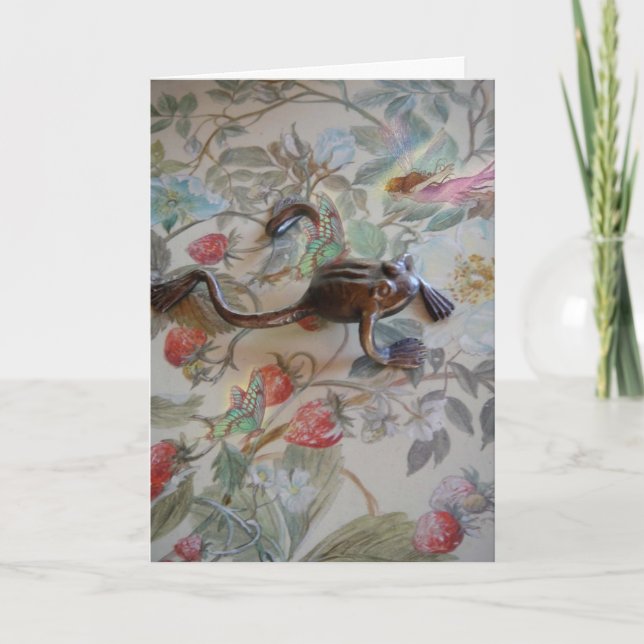 Magische Fairy & Froggy Geburtstag Karte (Vorderseite)