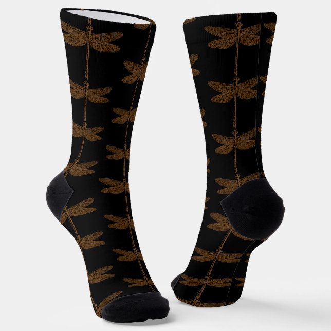 Magische Fairy Tale Fantasy Dragonfly Socken (Gewinkelt)