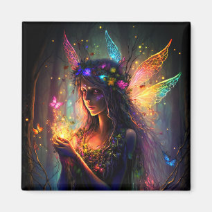 Magische Fairy verzauberte Forest Fantasy Butterfl Magnet