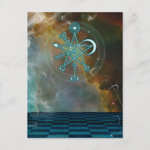 Magische Fantasiepostkarte Postkarte