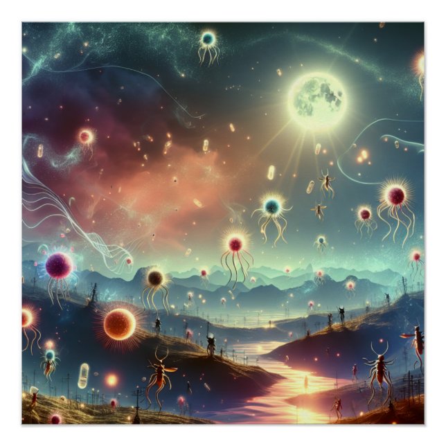 Magische Fantasy Parasiten Party auf dem Monte Lem Poster (Vorderseite)