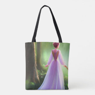 Magische Fantasy Prinzessin Wasserfarben Wald