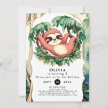 Magische Farbe Sloth Birthday