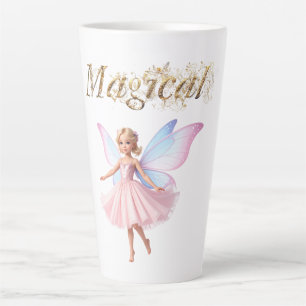 Magische Fee Magisch im dekorativen Text Milchtasse