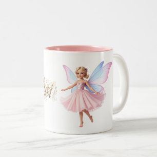Magische Fee Magisch im dekorativen Text Zweifarbige Tasse