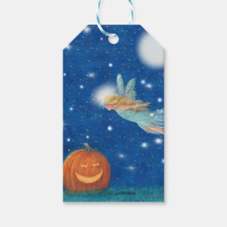 Magische Fee und Jack O'Lantern Halloween-Party Geschenkanhänger