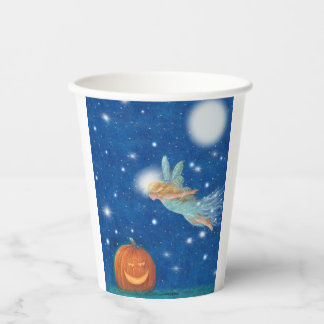 Magische Fee und Jack O'Lantern Halloween-Party Pappbecher
