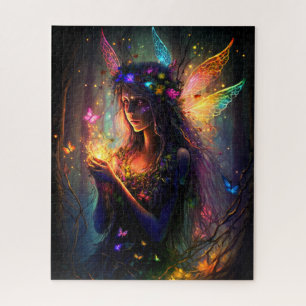 Magische Fee verzauberter Forest Fantasy Pixie Sta Puzzle