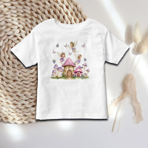 Magische Feen rosa Pilze Kleinkind T-shirt