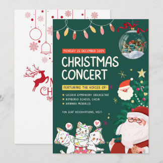 "Magische Feier: Weihnachtseinladungskarte Einladung