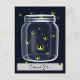 magische Firefly Mason Glas Dankeschön Karten