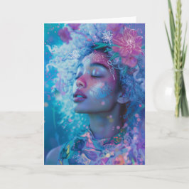 *~* Magische Frau SC4 Esoterikerin BLANK Dankeskarte