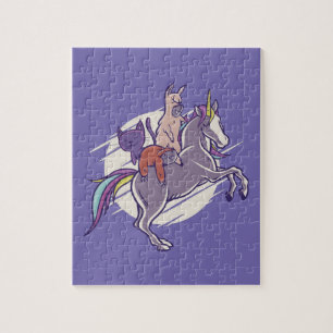 Magische Freunde   Einhorn, Alpaca, Kitten, Sloth Puzzle
