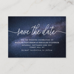 Magische Galaxie Save the Date Begleitkarte