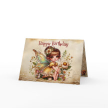 Magische gelbe und goldene Fee Alles Gute zum Gebu