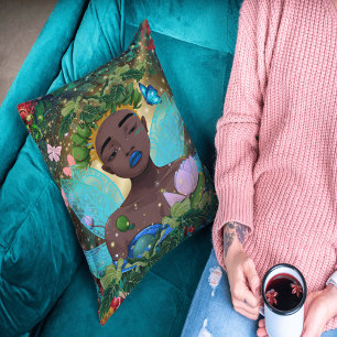 Magische Geschichte einer schwarzen afrikanischen Kissen