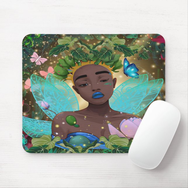 Magische Geschichte einer schwarzen afrikanischen  Mousepad (Mit Mouse)