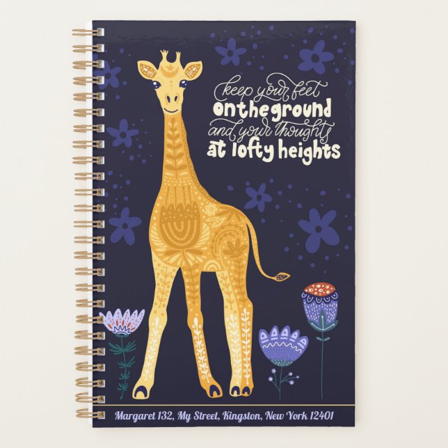 Magische Giraffe Planer (Vorderseite)
