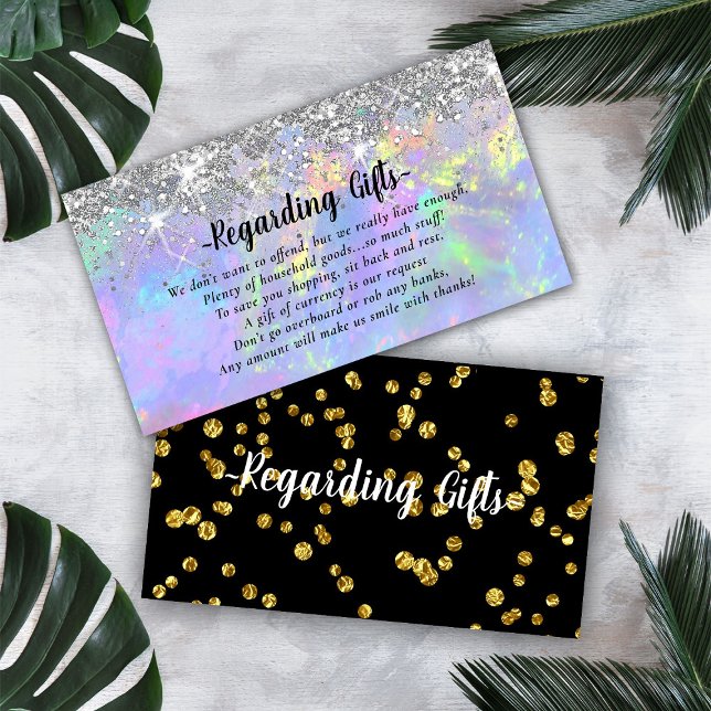 Magische Glitzer Flitterwochen wünschen gut Begleitkarte (Von Creator hochgeladen)