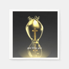 Magische Glühwürmchen in der Kirche.personalisiert Serviette