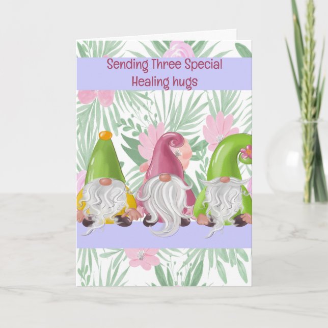 Magische Gnome werden gut für Kinder Karte (Vorderseite)