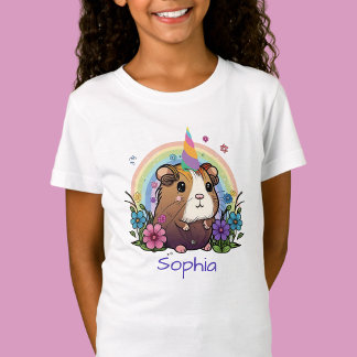 Magische Guinea Schweineinhorn, Personalisierter N T-Shirt