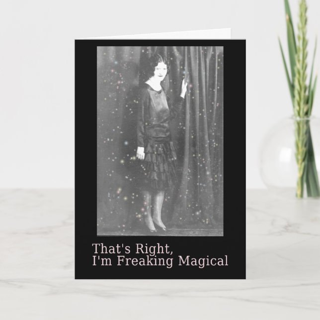 Magische Halloween-Karte frieren Karte (Vorderseite)