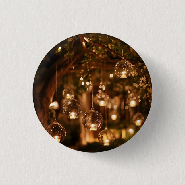 Magische hängende Glaslaternen Kerze Button (Vorderseite)