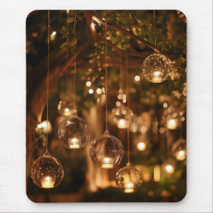 Magische hängende Glaslaternen Kerze Mousepad