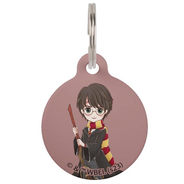Magische HARRY POTTER™ Wasserfarbe Haustiermarke (Vorderseite)