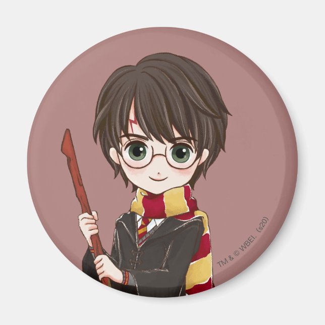 Magische HARRY POTTER™ Wasserfarbe Magnet (Vorne)