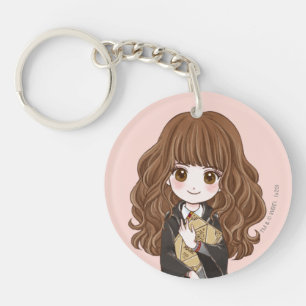 Magische Hermione Granger Aquarell Schlüsselanhänger