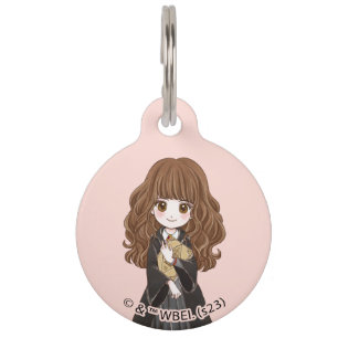 Magische Hermione Granger Wasserfarbe Haustiermarke