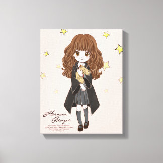 Magische Hermione Granger Wasserfarbe Leinwanddruck