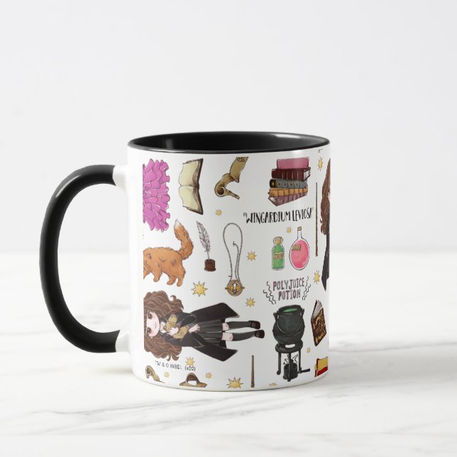 Magische Hermione Granger Wasserfarbe Tasse (Links)