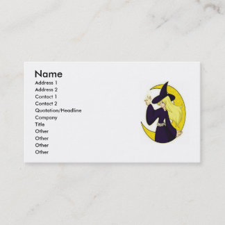 Magische Hexe, Name, Adresse 1, Adresse 2, Inh.… Visitenkarte