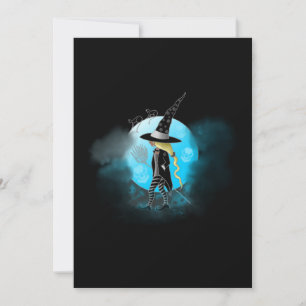 Magische Hexe und Katzen Einladung