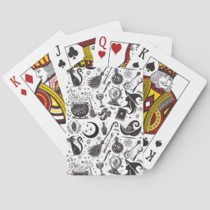 Magische Hexe Whimsical Wiccan Heidnische Party Spielkarten